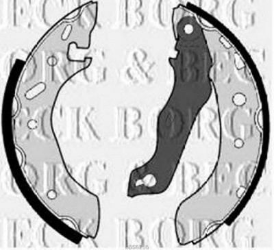 BORG & BECK bbs6256 -  Комплект тормозных колодок